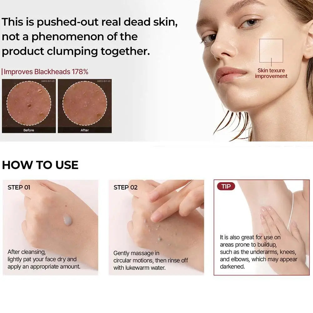 Korean Dr. Melaxin Rice Exfoliating Essence Moisturizing Gentle Exfoliation Peel Shot White and Black Soften Serum Skin Care
